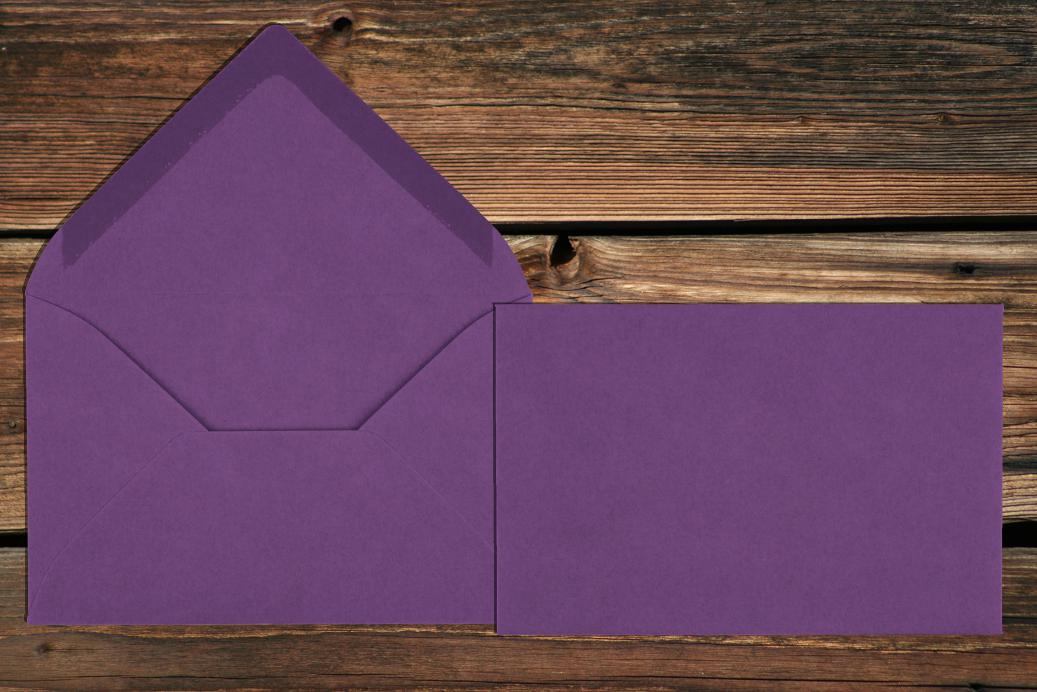 Briefhüllen 90x140 mm Nassklebend Violett 120 g/qm